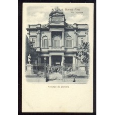 CIUDAD DE BUENOS AIRES ANTIGUA TARJETA POSTAL FACULTAD DE DERECHO